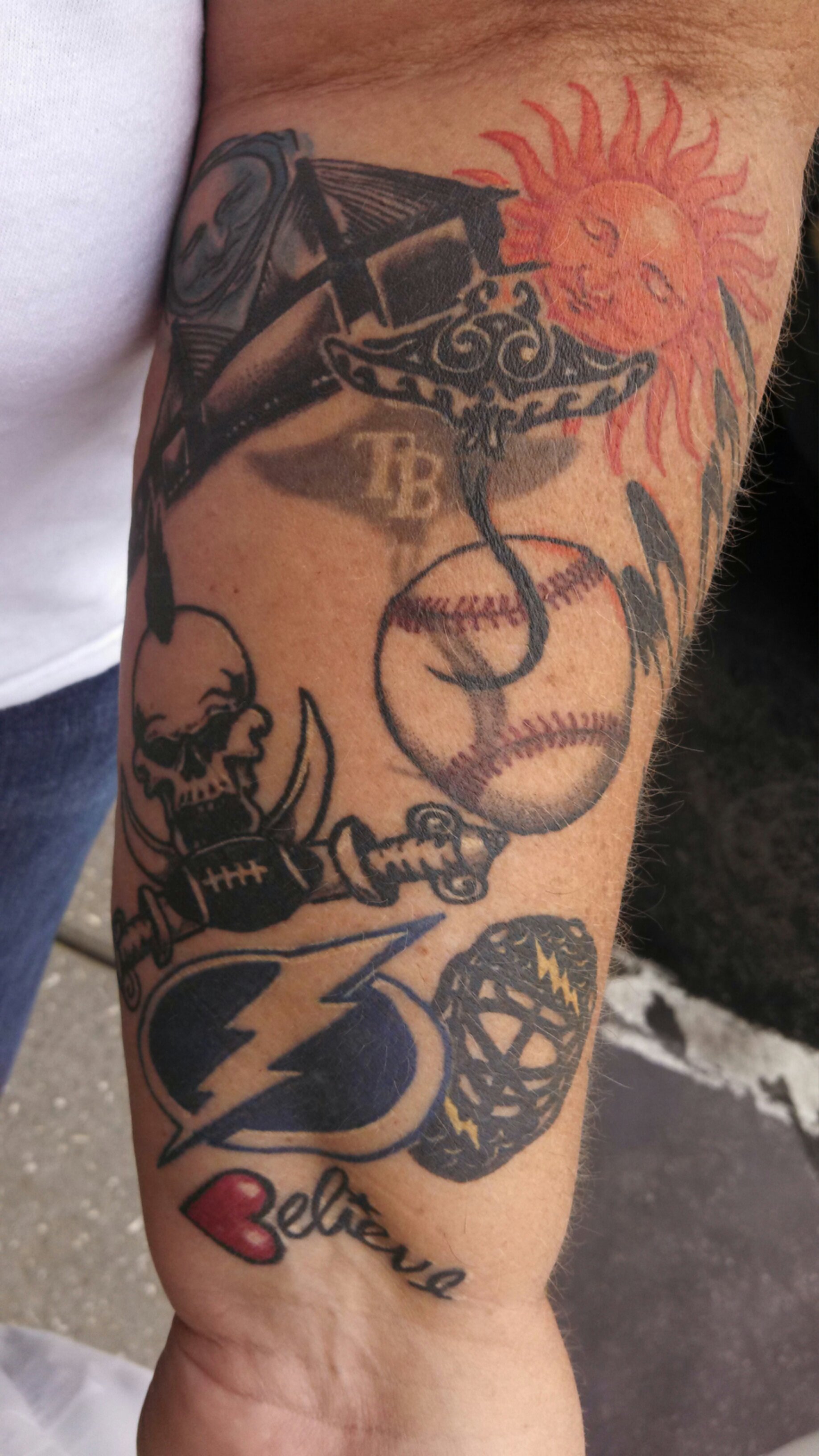 Had to get a Rays tat for the playoffs! Lets Go!!! #tampa #tampabay #t, Tampa  Bay Rays